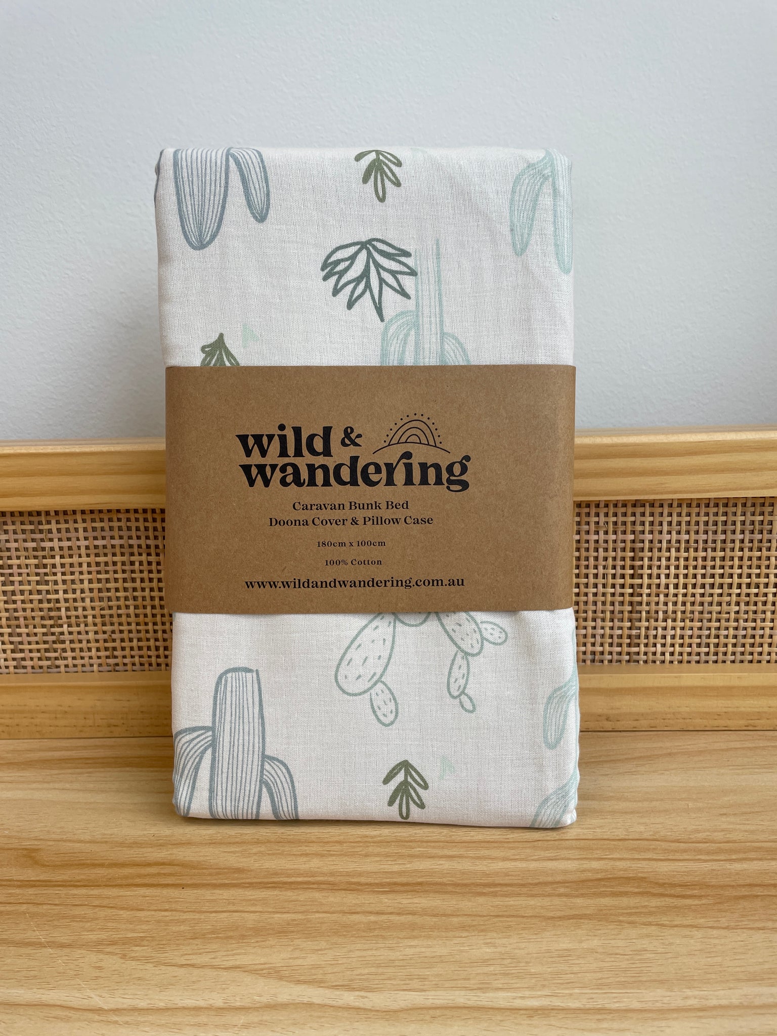 Caravan bunk bed doona cover Wild and Wandering