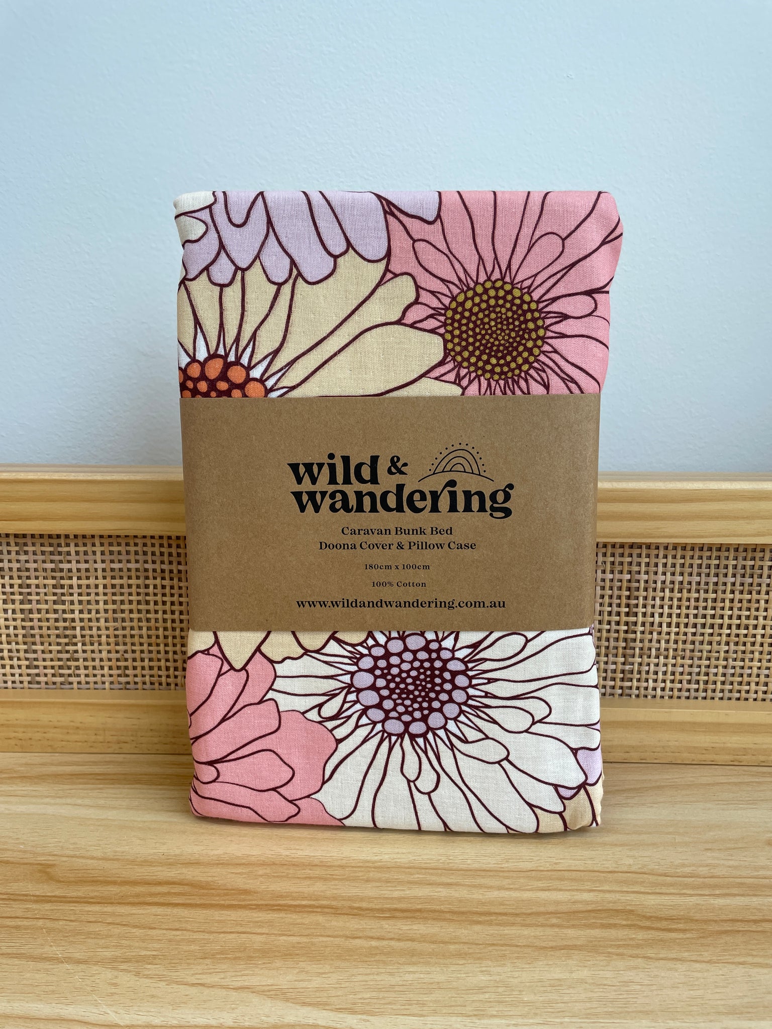 Caravan bunk bed doona cover Wild and Wandering