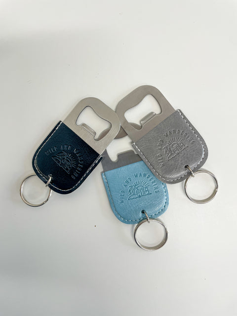 Key ring bottle opener