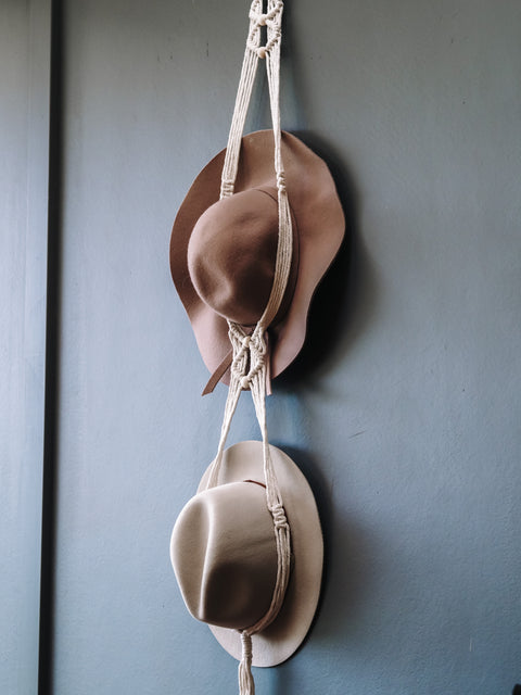 Macrame Hat Hanger