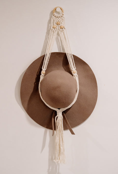 Macrame Hat Hanger