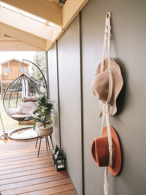 Macrame Hat Hanger